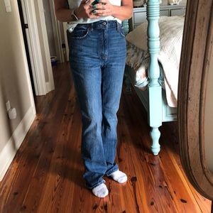 Abercrombie and Fitch ultra high waist 70’s fit and flare size 8 long (29)